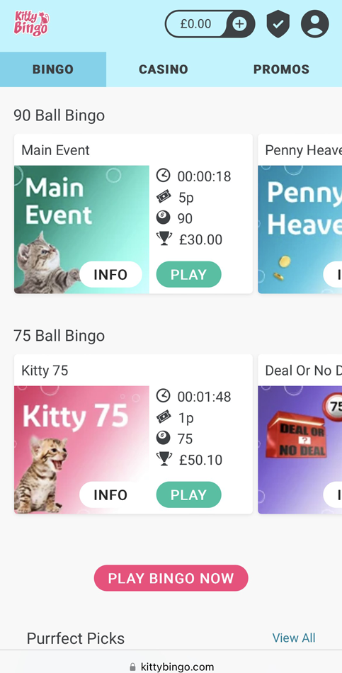 homepage lobby screenshot