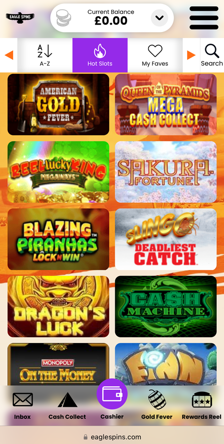 eagle hot slots screenshot